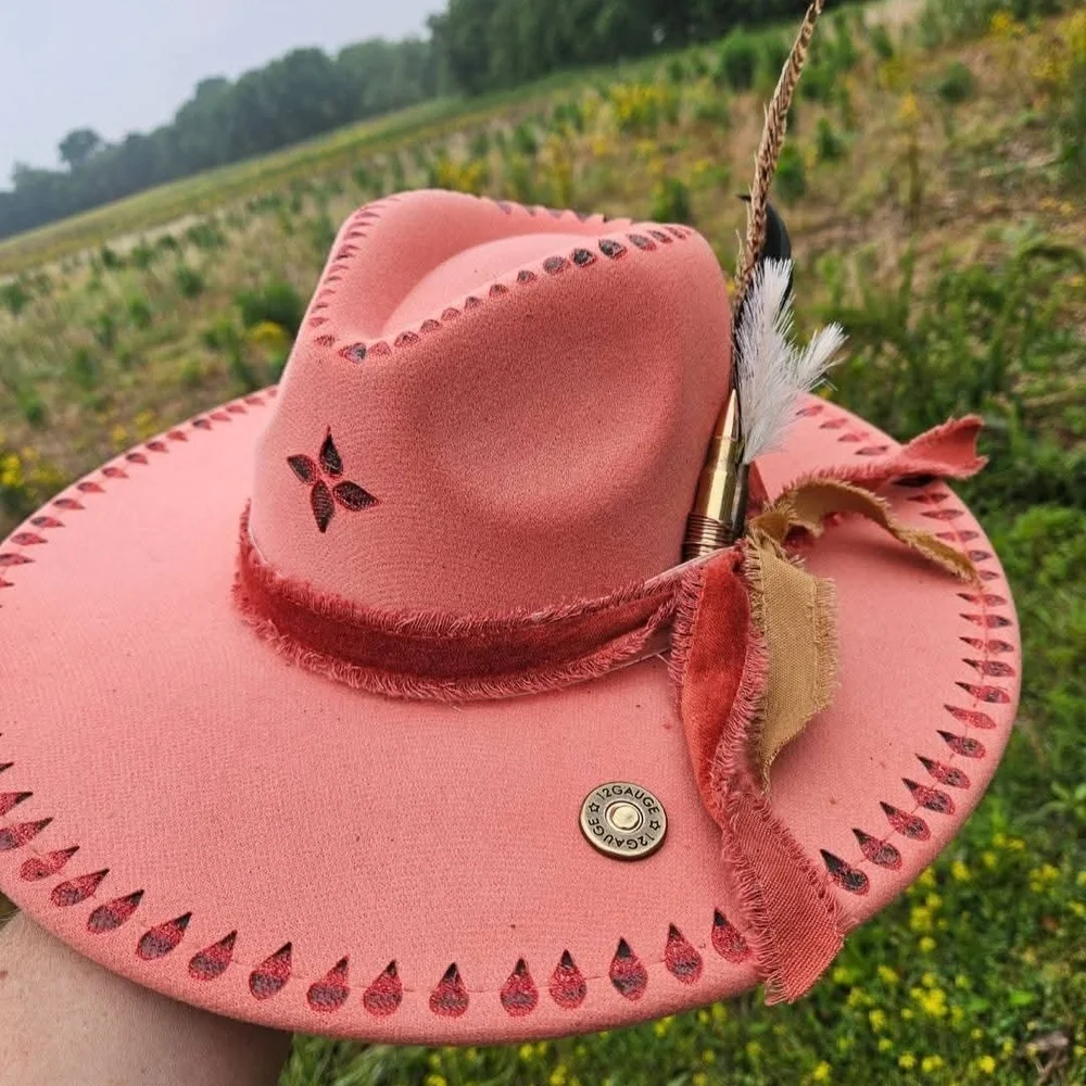 UPCYCLED WIDE BRIM HAT - Picture 3 of 3